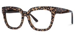 Yaniska Square Leopard Glasses