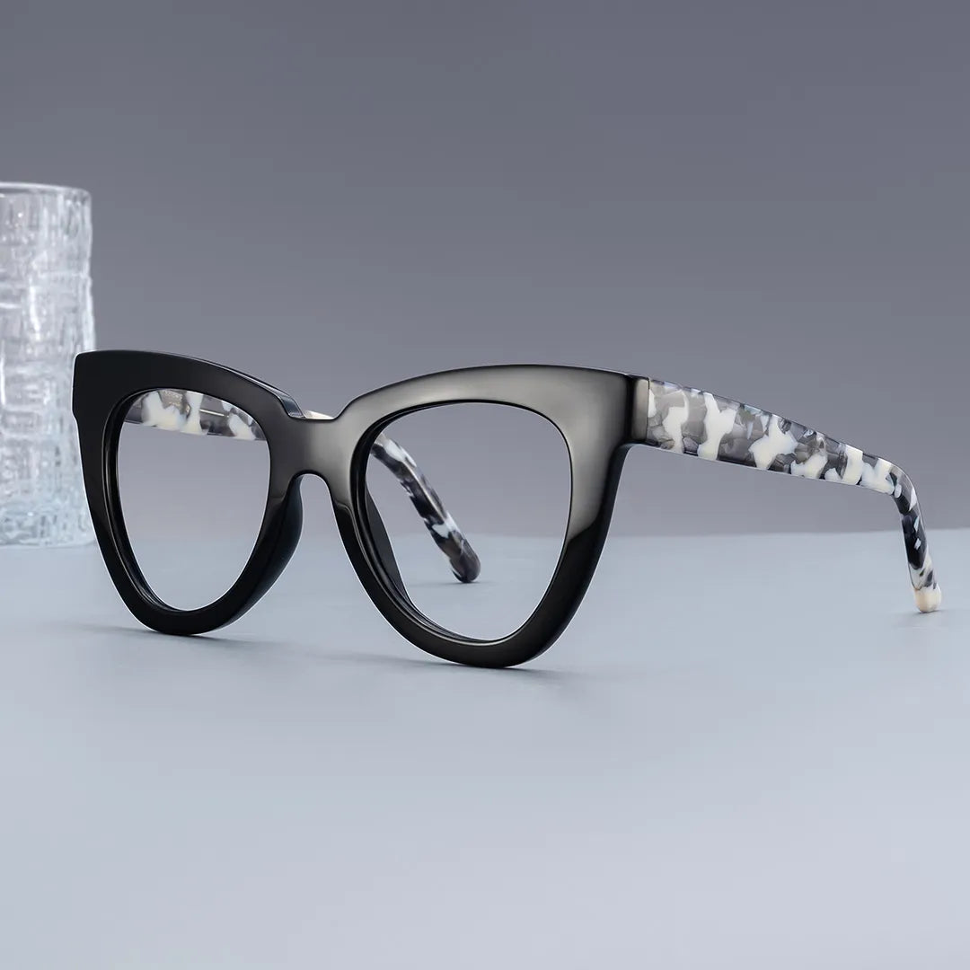 Yaser Cateye Black Glasses