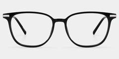 Florence Rectangle Black Glasses